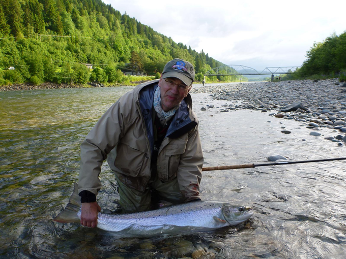 Fresh run fish in Lundamo Pool